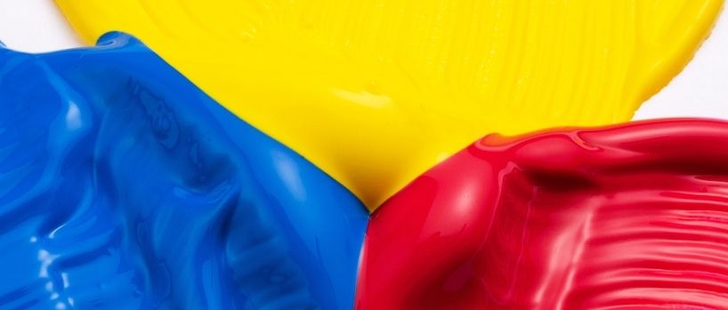 Mezcla de colores acrílicos