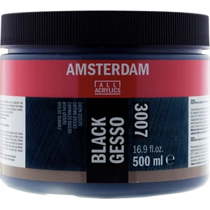 Black gesso 3007 jar 500 ml