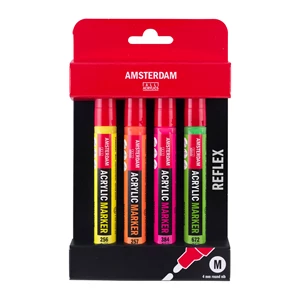 Acrylic marker reflex set | 4 colors