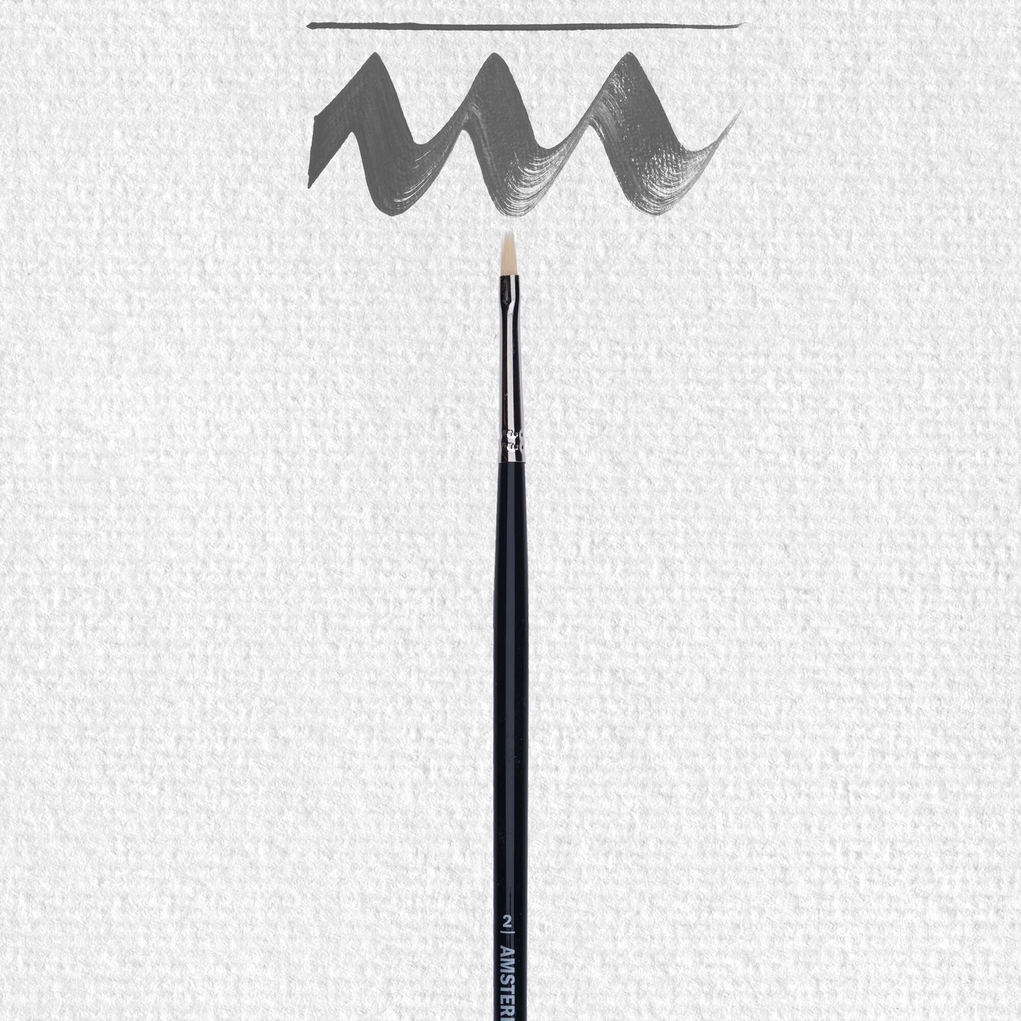 Brush series 600 #2 - 2 mm - synthetic flat