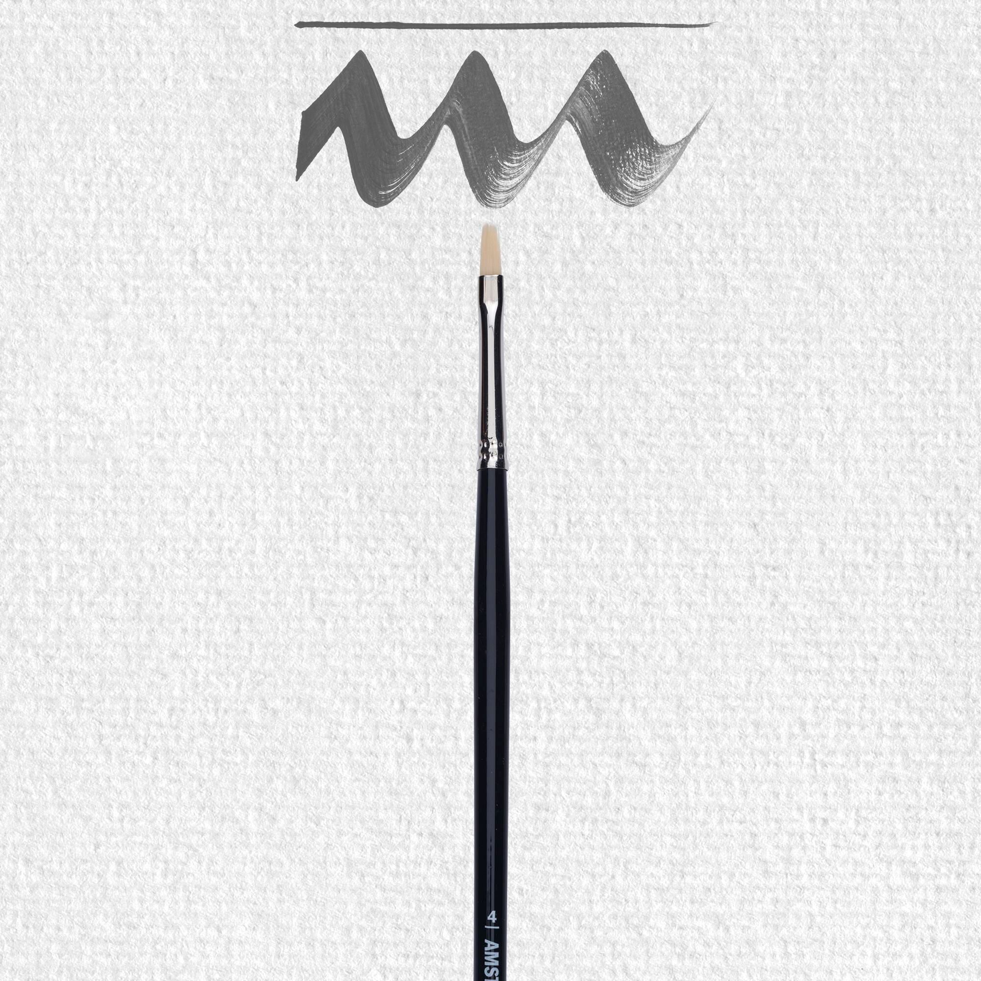 Brush series 600 #4 - 4 mm - synthetic flat
