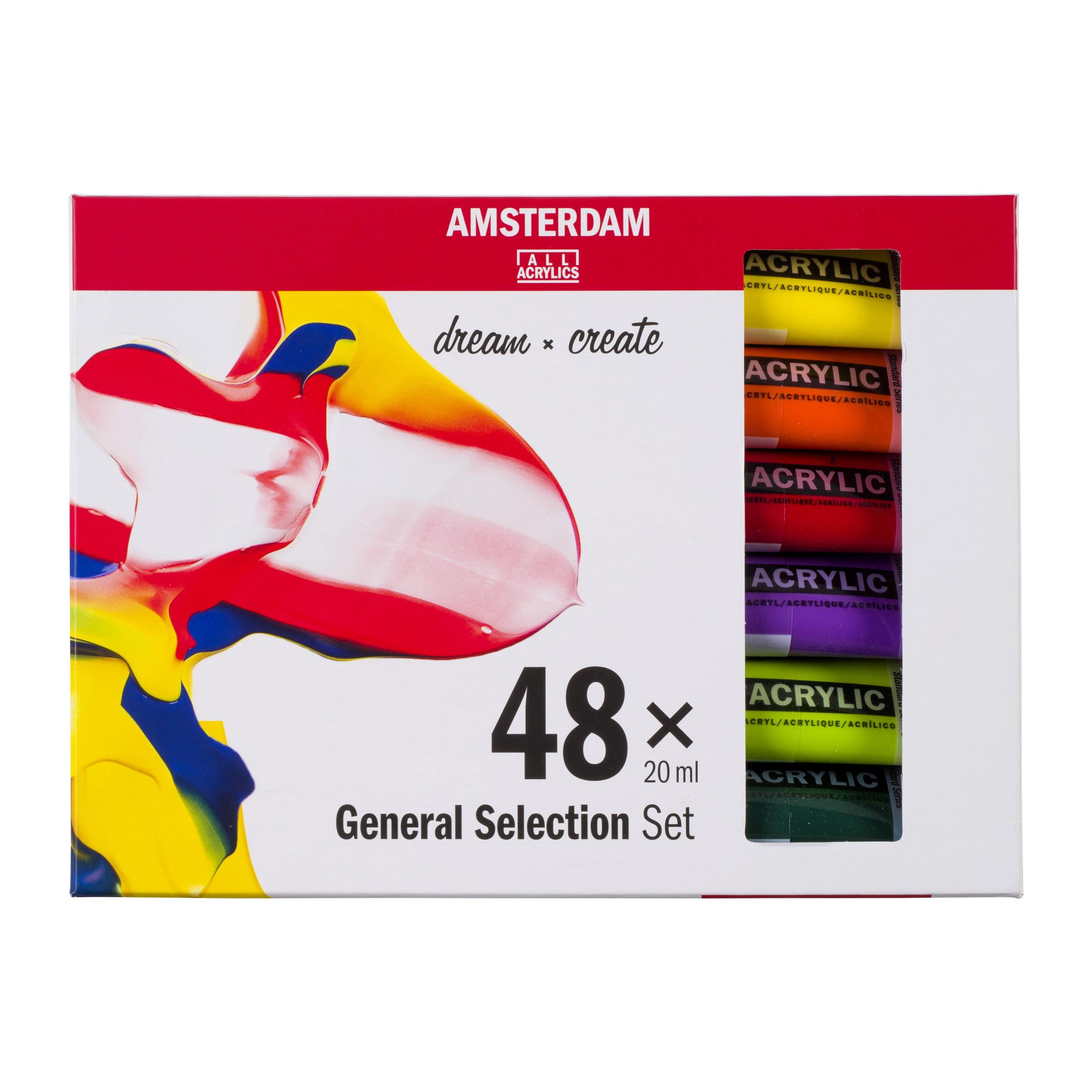 Standard Series acrylverf algemene selectie set | 48 × 20 ml 