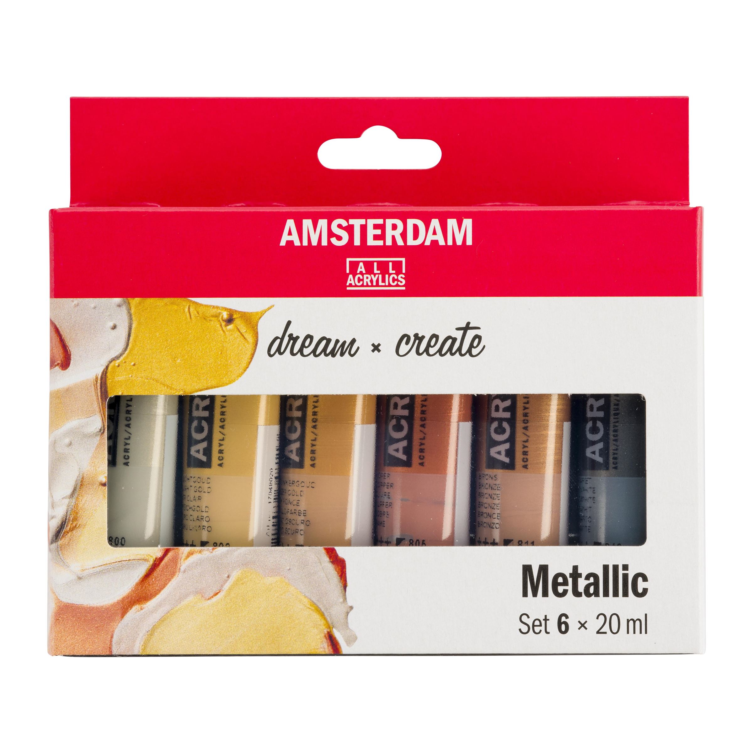 Standard Series acrylverf metallic set | 6 × 20 ml 