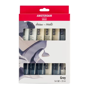 Standard Series acrylic paint grey set | 12 x 20 ml