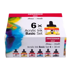 Acryltinte Basisset | 6 x 30 ml