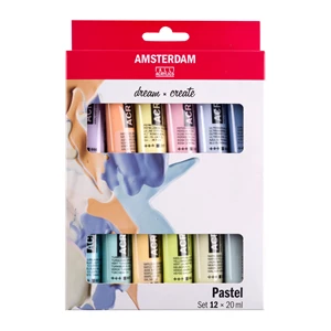 Standard Series acrylic paint pastel set | 12 x 20 ml